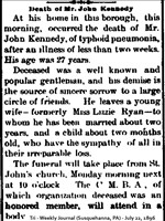 Kennedy,John(Obituary)