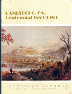 Lanesboro Centennial 1889-1989 Front Cover