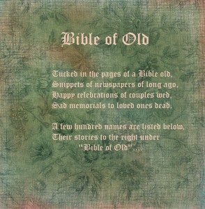 Bible Of Old