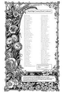 Maple Ridge Cemetery Death Certificates